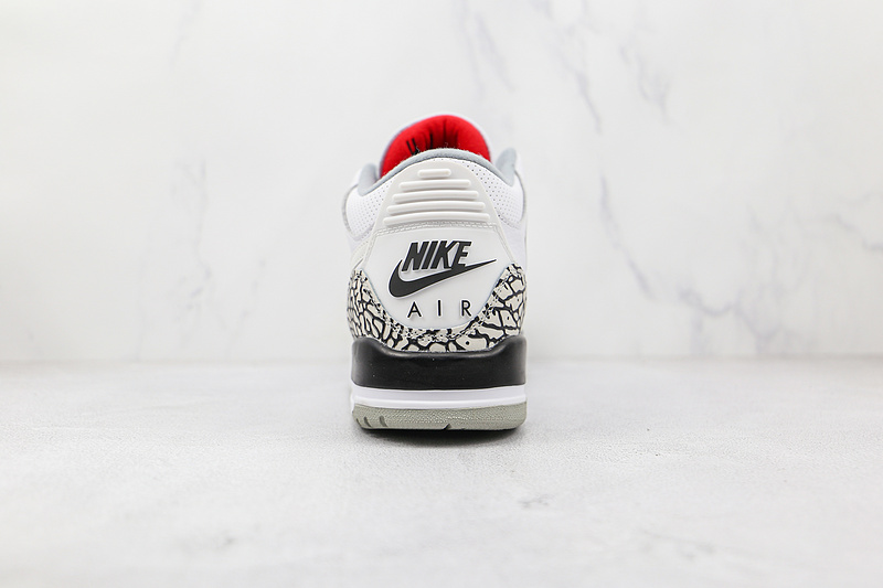 Air Jordan 3 Retro Jth Nrg White Cement White/Fire Red-Black-White 3