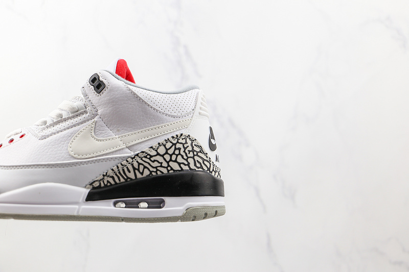 Air Jordan 3 Retro Jth Nrg White Cement White/Fire Red-Black-White 5