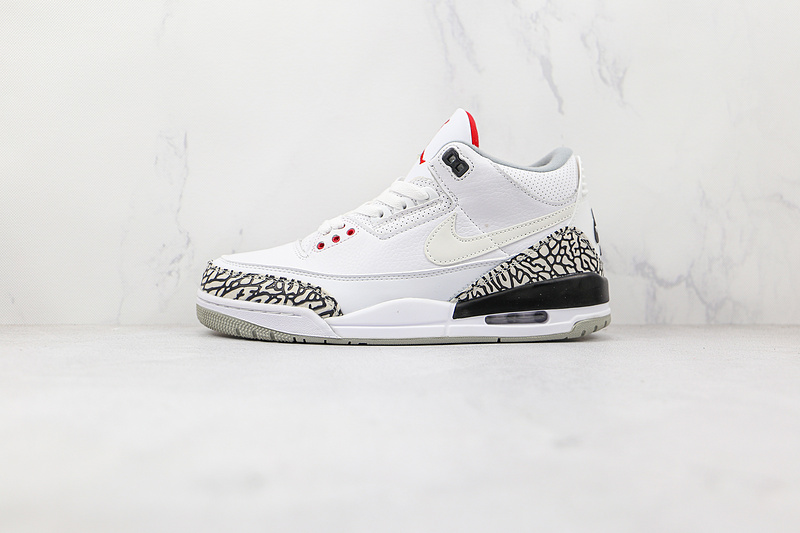 Air Jordan 3 Retro Jth Nrg White Cement White/Fire Red-Black-White 17