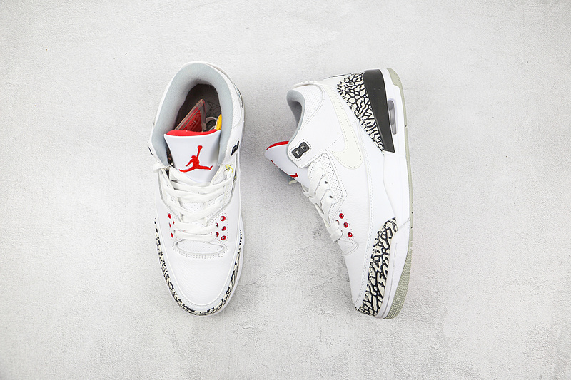 Air Jordan 3 Retro Jth Nrg White Cement White/Fire Red-Black-White 19