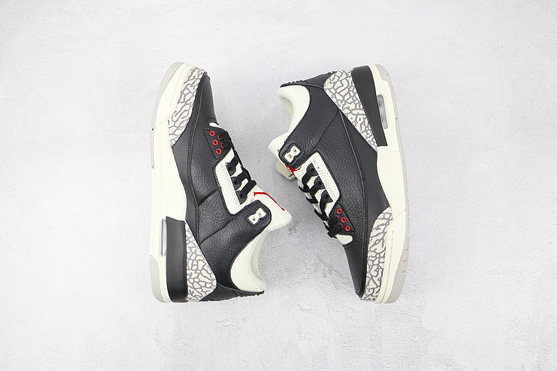 Air Jordan 3 Desert Cement Black/Rush Orange-Fossil Stone-Sail 3