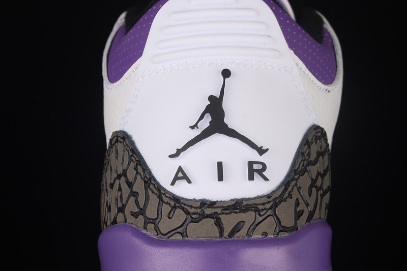 Air Jordan 3 Retro Dark Iris/White/Black/Cement Grey 3