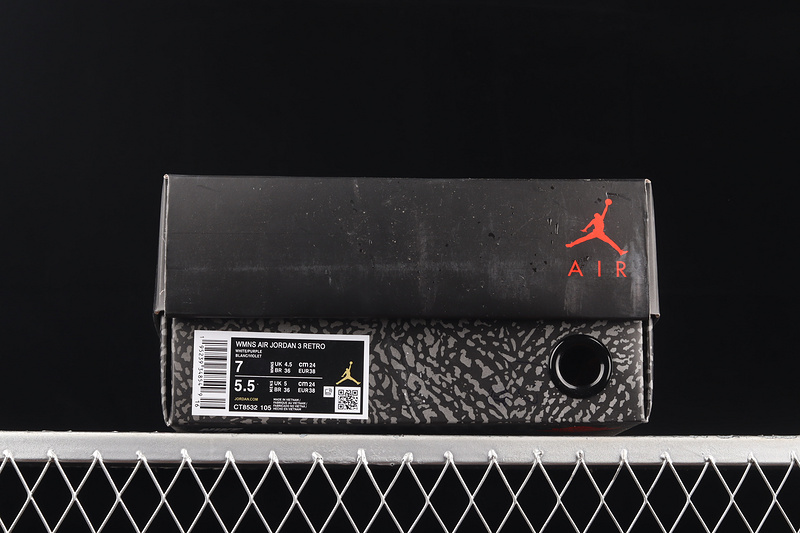 Air Jordan 3 Retro Dark Iris/White/Black/Cement Grey 9