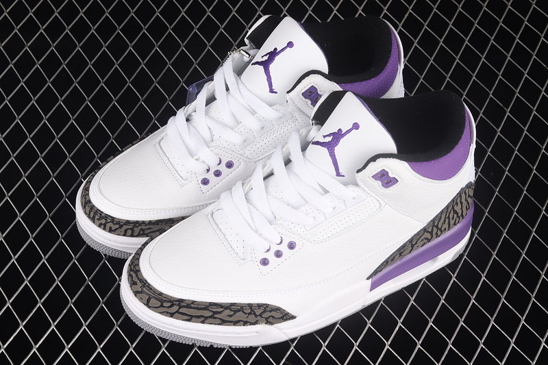 Air Jordan 3 Retro Dark Iris/White/Black/Cement Grey 11