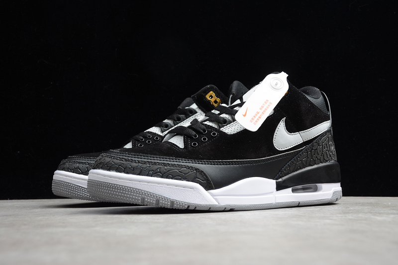 Air Jordan 3 Tinker Black/Cement Grey-Metallic Gold 3