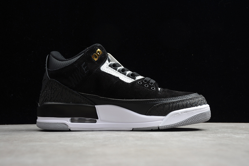 Air Jordan 3 Tinker Black/Cement Grey-Metallic Gold 29