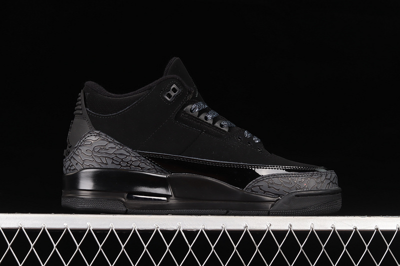 Air Jordan 3 Retro Black Cat Black/Dark Charcoal-Black 3