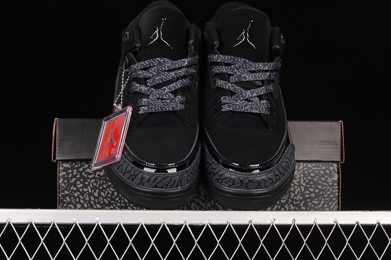 Air Jordan 3 Retro Black Cat Black/Dark Charcoal-Black 5