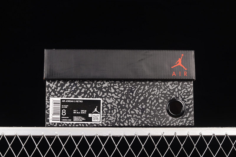 Air Jordan 3 Retro Black Cat Black/Dark Charcoal-Black 7