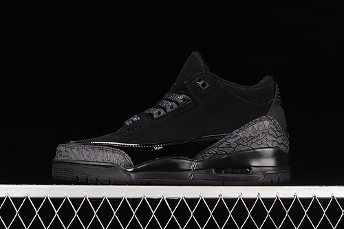 Air Jordan 3 Retro Black Cat Black/Dark Charcoal-Black 25