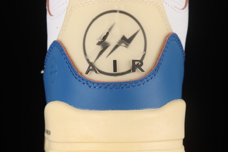 Fragment Design X Air Jordan 3 Retro Sp White/Black/Blue 3