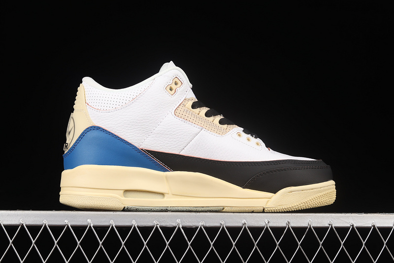 Fragment Design X Air Jordan 3 Retro Sp White/Black/Blue 11