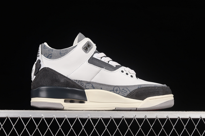 Kaws X Air Jordan 3 Fresh Water White/Light Grey 13