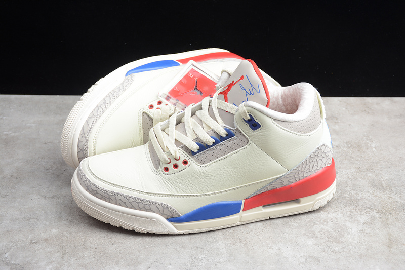 Gz Air Jordan 3 Retro International Flight White/Blue/Red 27