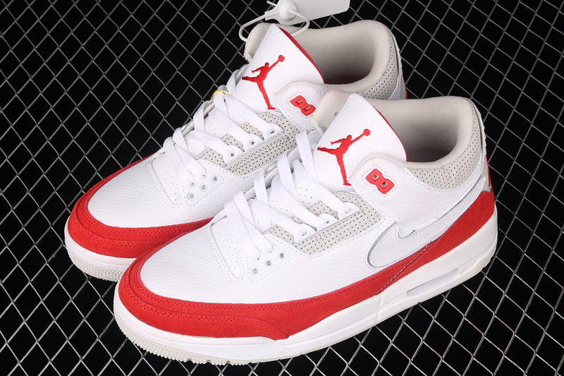 Air Jordan 3 Retro Tinker White/University Red-Neutral Grey 9