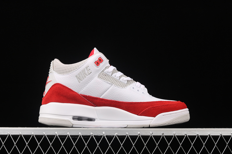 Air Jordan 3 Retro Tinker White/University Red-Neutral Grey 11