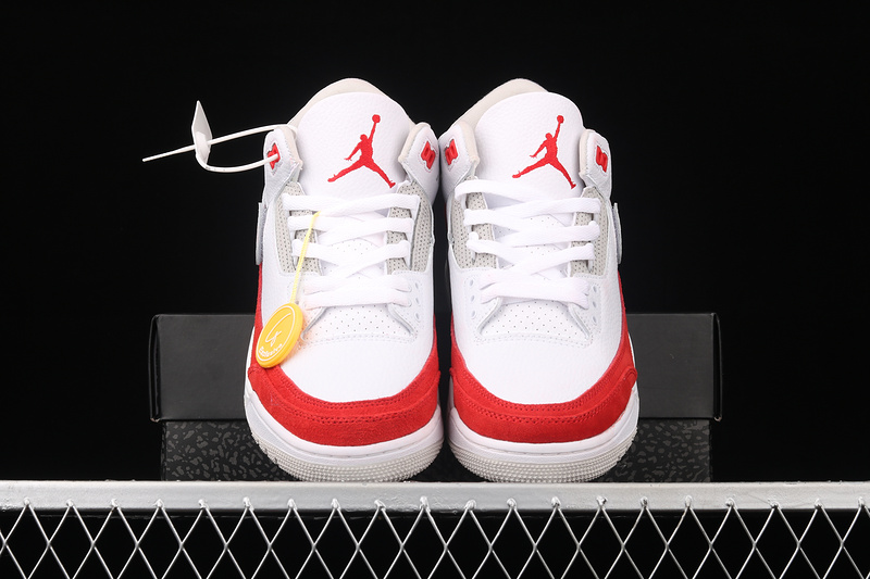 Air Jordan 3 Retro Tinker White/University Red-Neutral Grey 21