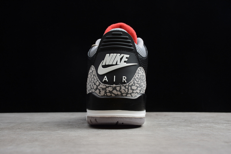 St Air Jordan 3 Retro Og Black Cement Black/Fire Red-Cement Grey 29