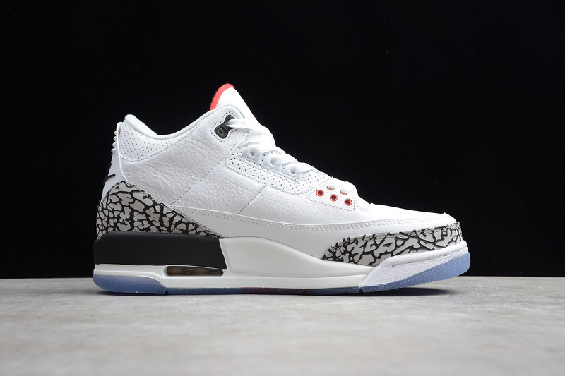 St Air Jordan 3 Retro Free Throw Line White Cement White/Black 21