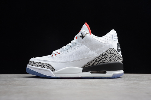 St Air Jordan 3 Retro Free Throw Line White Cement White/Black 27