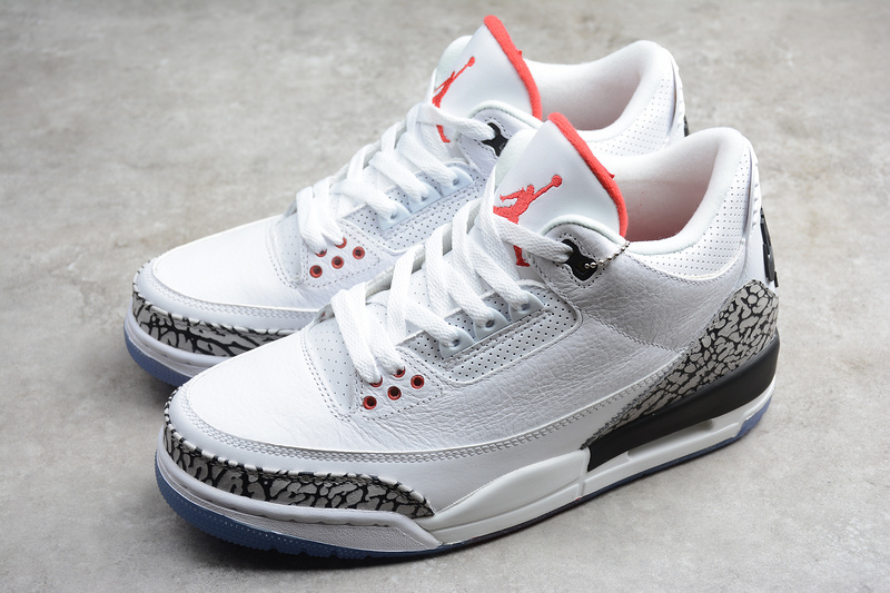 St Air Jordan 3 Retro Free Throw Line White Cement White/Black 29