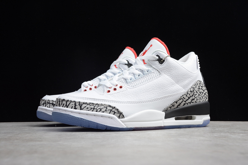 St Air Jordan 3 Retro Free Throw Line White Cement White/Black 31