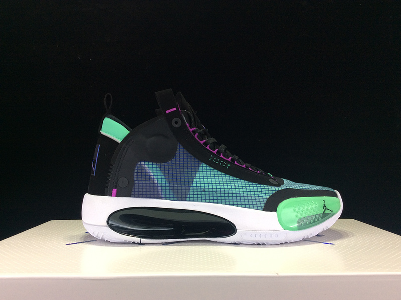 Air Jordan 34 Blue Void Black/Green/Blue 25