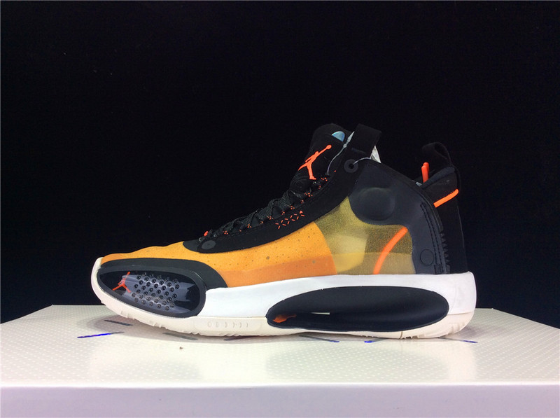 Air Jordan 34 Pf Amber Rise/Metallic Silver-Black-Sail 5