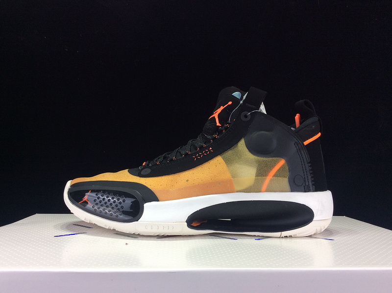 Air Jordan 34 Pf Amber Rise/Metallic Silver-Black-Sail 23