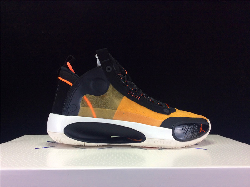 Air Jordan 34 Pf Amber Rise/Metallic Silver-Black-Sail 25