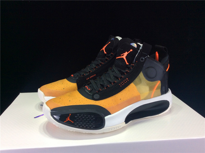 Air Jordan 34 Pf Amber Rise/Metallic Silver-Black-Sail 29