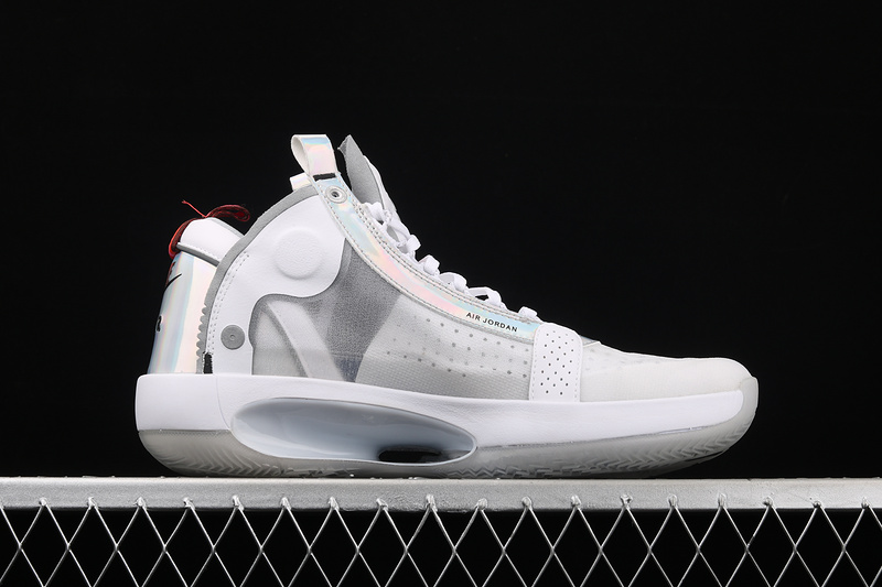 Air Jordan 34 Pf White/Grey/Red-Black 31