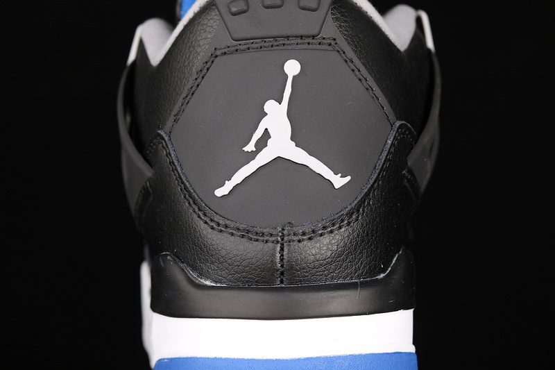 Air Jordan 4 Retro Motorsports Alternate Black/Game Royal-Matte Silver-White 9