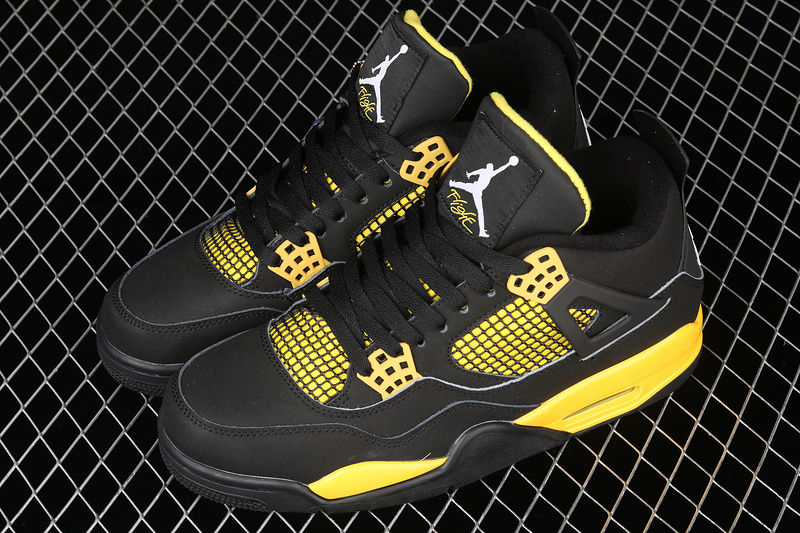 Air Jordan 4 Retro Thunder 2012 Black/White-Tour Yellow 3