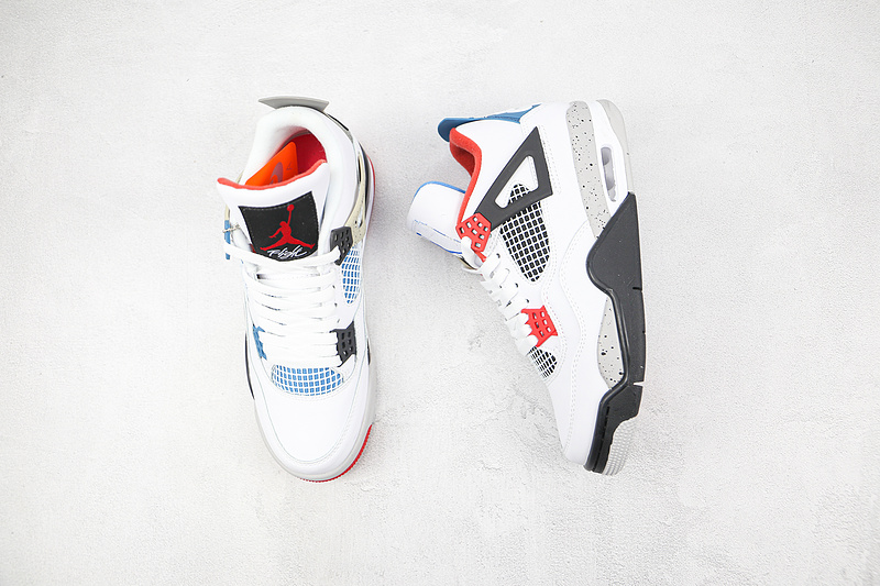 Air Jordan 4 Retro Se What The 4 White/Military Blue-Fire Red/Tech Grey 11