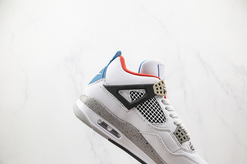 Air Jordan 4 Retro Se What The 4 White/Military Blue-Fire Red/Tech Grey 13