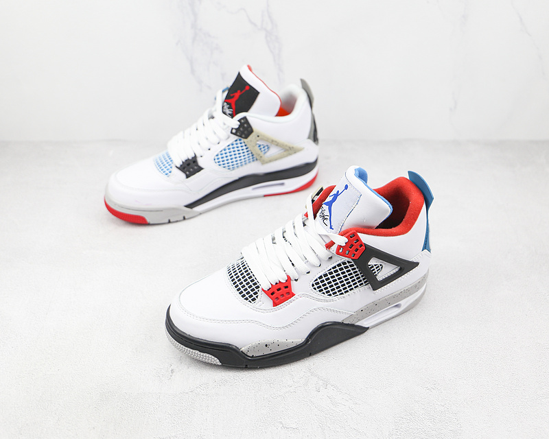 Air Jordan 4 Retro Se What The 4 White/Military Blue-Fire Red/Tech Grey 17