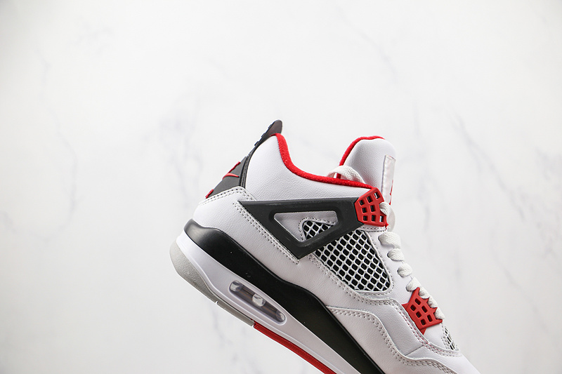 Air Jordan 4 Retro Og 'Fire Red 2020 White/Black/Tech Grey 5