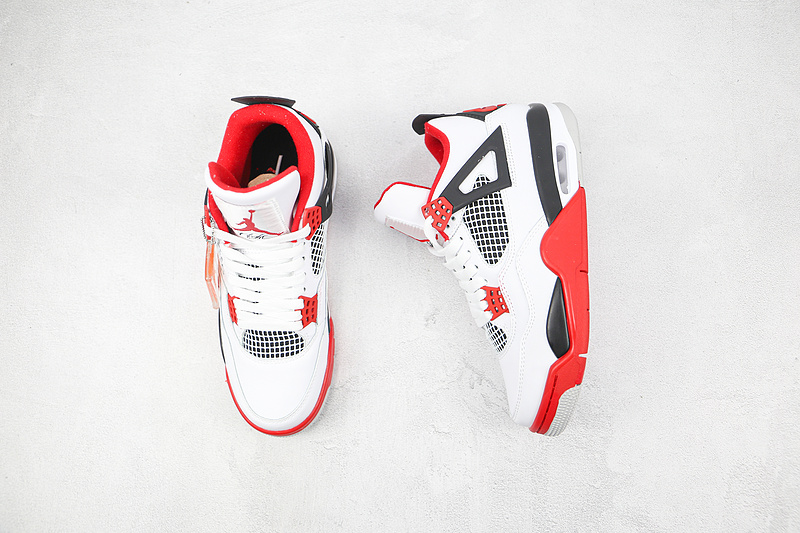 Air Jordan 4 Retro Og 'Fire Red 2020 White/Black/Tech Grey 11