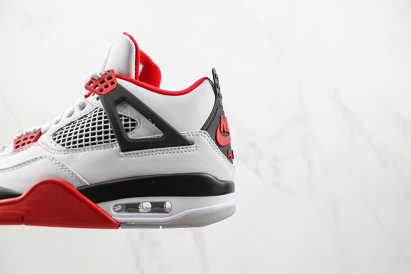 Air Jordan 4 Retro Og 'Fire Red 2020 White/Black/Tech Grey 15