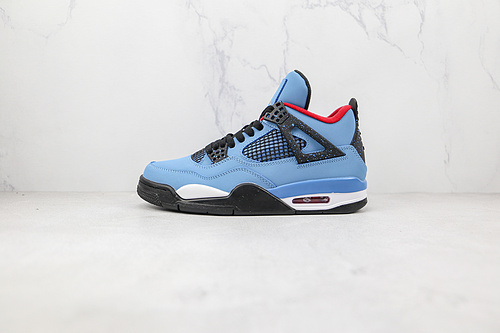 Travis Scott X Air Jordan 4 Retro Cactus Jack University Blue/Varsity Red-Black 5