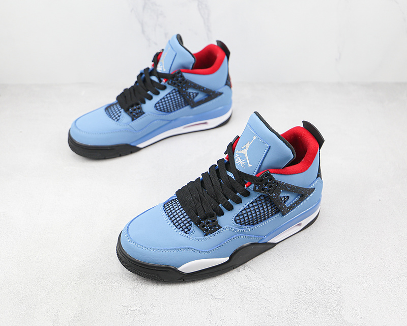 Travis Scott X Air Jordan 4 Retro Cactus Jack University Blue/Varsity Red-Black 13