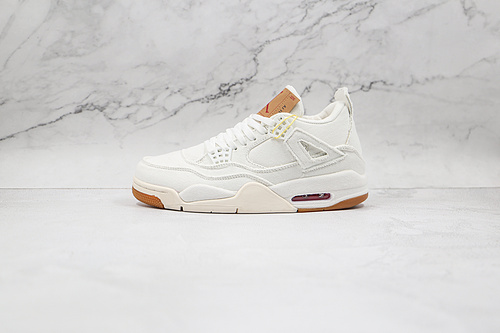 Levi's X Air Jordan 4 Retro White Denim White/White-White 11