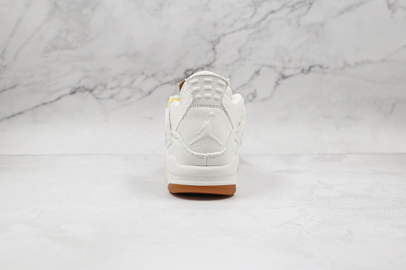 Levi's X Air Jordan 4 Retro White Denim White/White-White 17