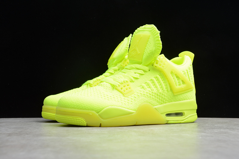 Gz Air Jordan 4 Retro Flyknit Volt/Black-Volt 5