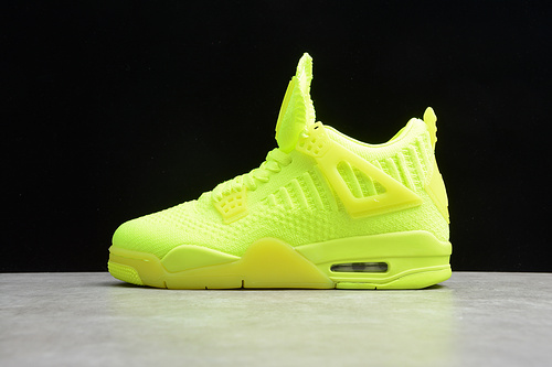 Gz Air Jordan 4 Retro Flyknit Volt/Black-Volt 13