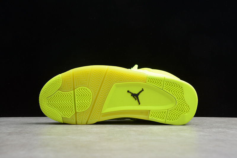 Gz Air Jordan 4 Retro Flyknit Volt/Black-Volt 17