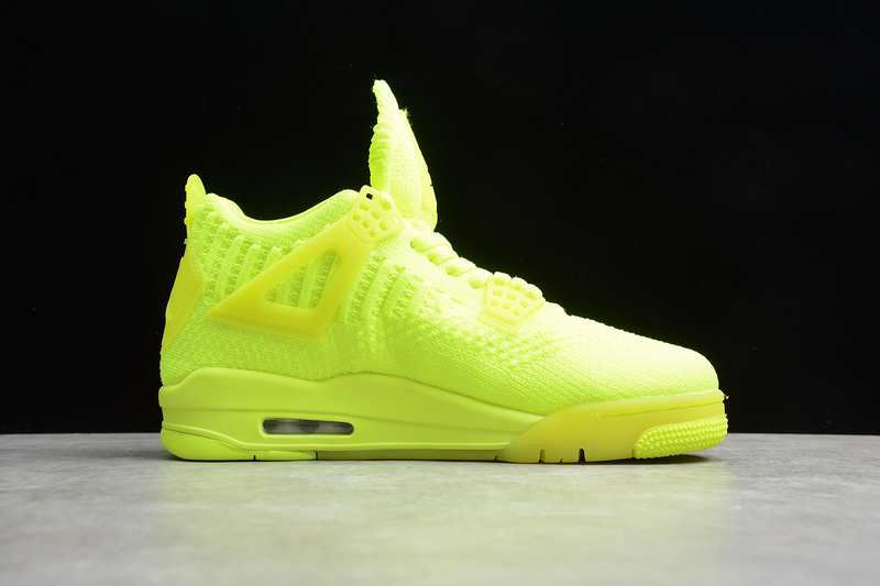 Gz Air Jordan 4 Retro Flyknit Volt/Black-Volt 23