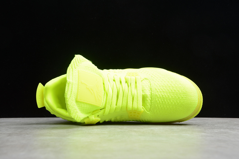 Gz Air Jordan 4 Retro Flyknit Volt/Black-Volt 25