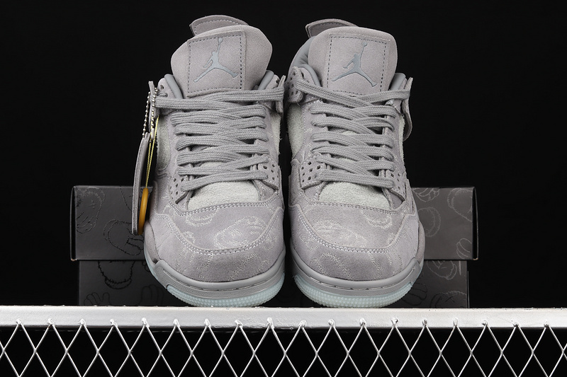 Kaws X Air Jordan 4 Retro Cool Grey/Cool Grey/White 11